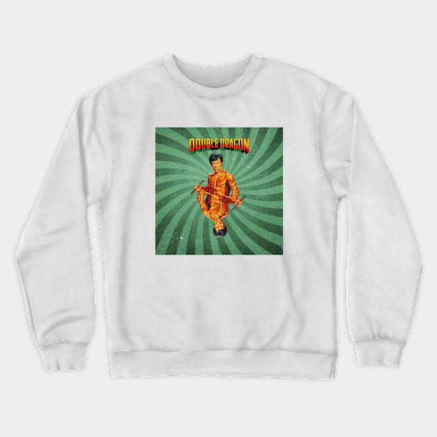 Enter the Double Dragon! Crewneck Sweatshirt by Tintorera